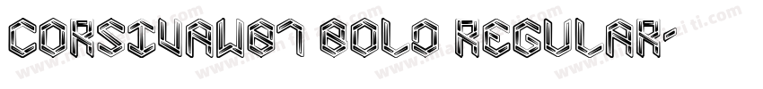CorsivaW01 Bold Regular字体转换